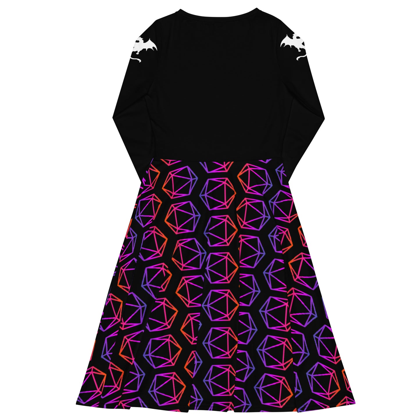 D20 Flower | Long Sleeve Pocket Dress